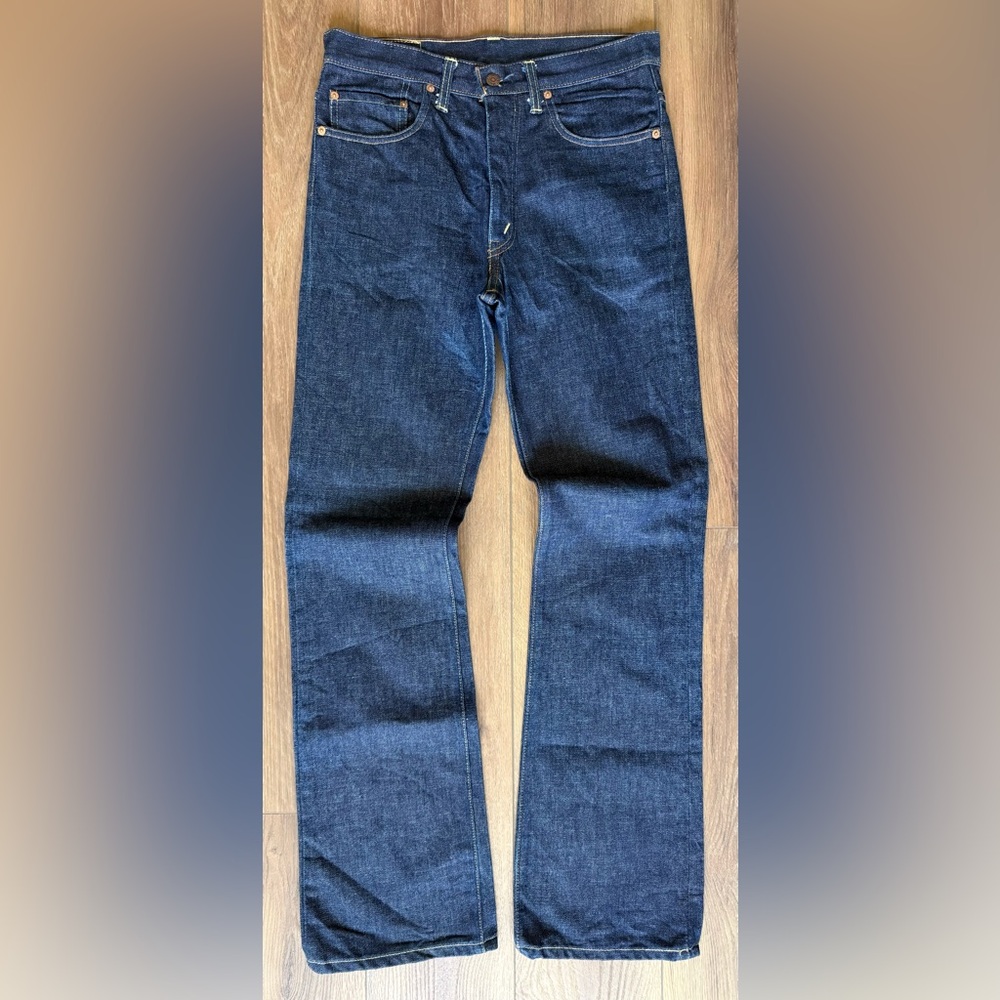 Levi’s 517-0217 USA Made Big E Reissue‎ Bootcut Flair 32x32 Rare Dark Blue